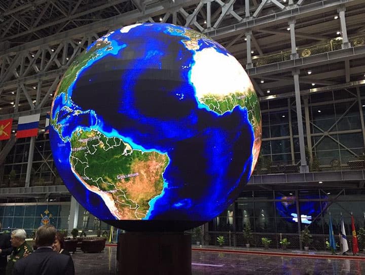 Creative LED display of sphere shape