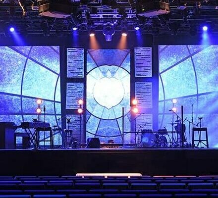 creative led display stage application